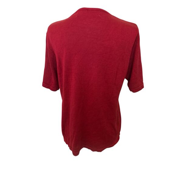 Vintage Chaus Petites 100% Silk Red Rounded Neck Pullover. M - Picture 2 of 9